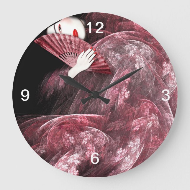 Horloge geisha rose (Recto)