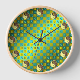 Horloge Gémeaux & Chien de Terre