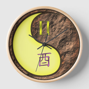 Horloge Gémeaux & Coq de Terre