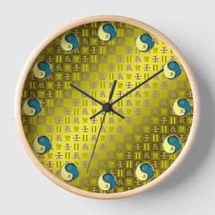 Horloge Gémeaux & Dragon d'eau