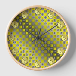 Horloge Gémeaux & Lapin Métal