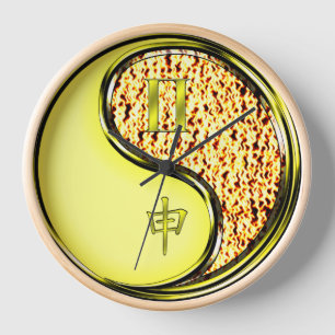 Horloge Gémeaux & Singe de Feu