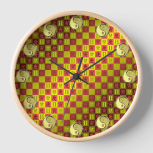 Horloge Gémeaux & Tigre de Métal