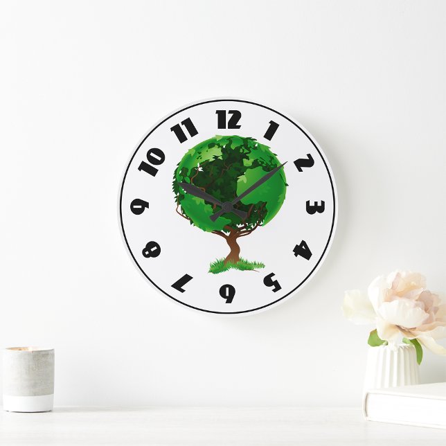 Horloge Globe de l'arbre vert (Créateur téléchargé)