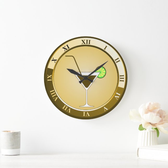 Horloge Gold Cocktail Bar (Maison)