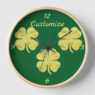 Horloge Golden Shamrocks Thunder_Cove