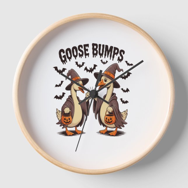 Horloge Goose Bumps Halloween Witch Automne (Recto)