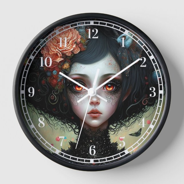 Horloge Goth Déplaisant mignonne fille gothique (Recto)