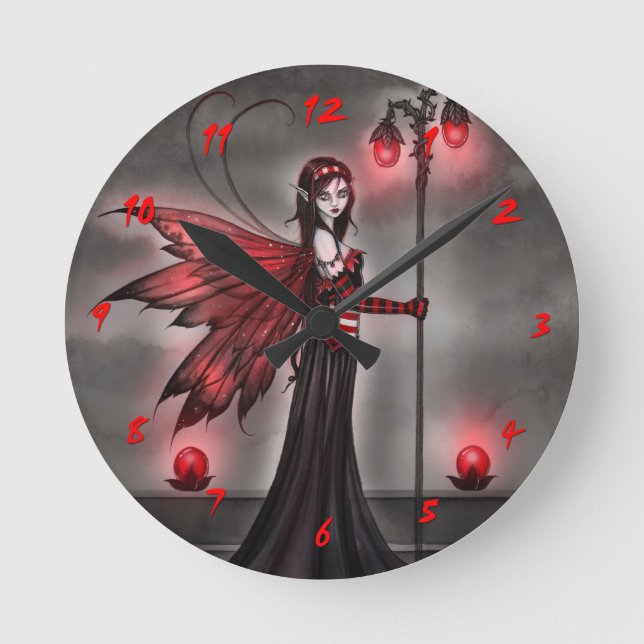 Horloge gothique de l'Imaginaire de rubis (Recto)