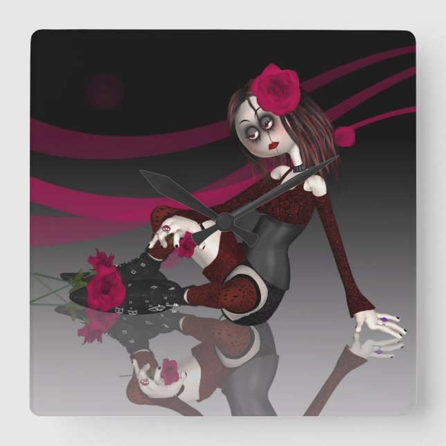 Horloge gothique de poupée en sag (Recto)