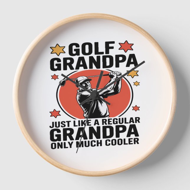 Horloge Grand-père de golf comme un grand-père régulier (Recto)