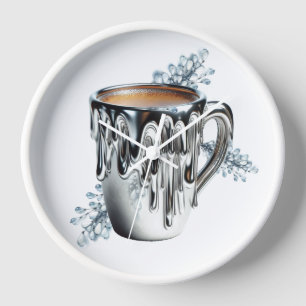 Horloge grande de Liquid Forge Coffee Bar