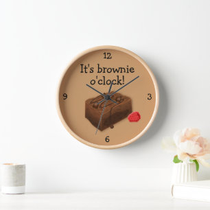 Horloge Graphique alimentaire sur le thème du gâteau 'Brow