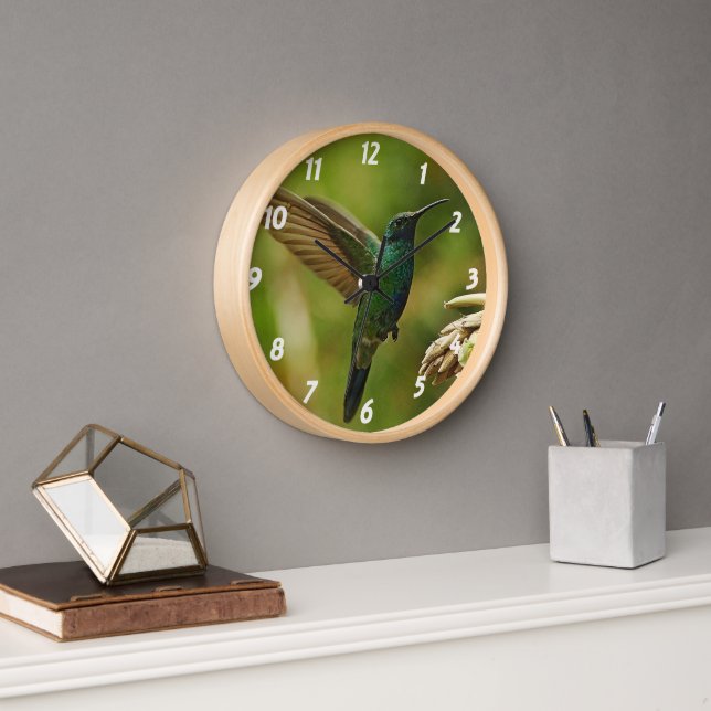 Horloge Green Violet Ear Wall (Bureau)
