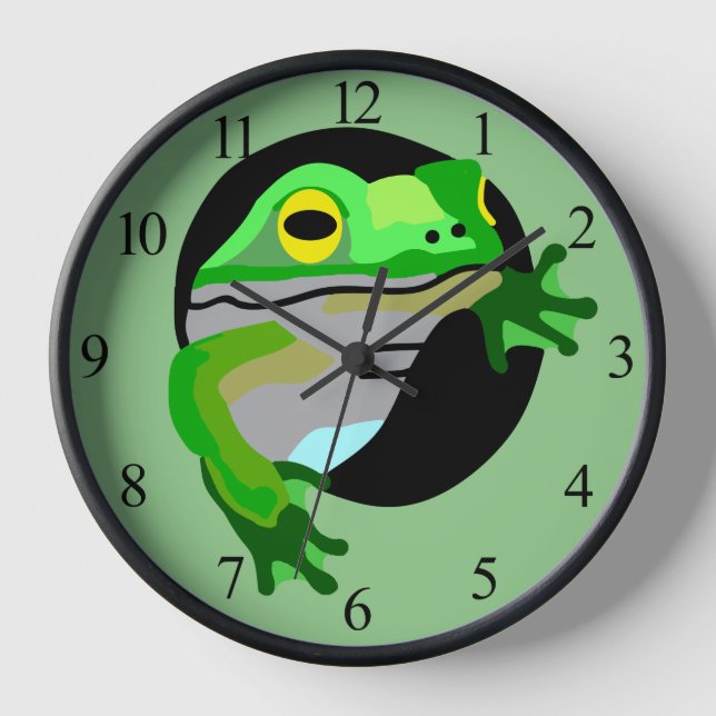 Horloge Grenouille verte (Recto)