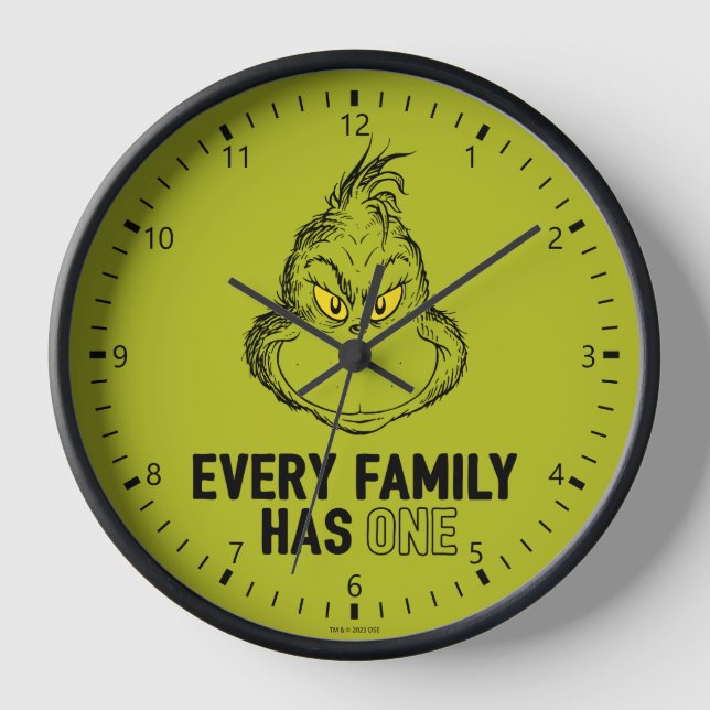 Horloge Grille | Chaque Famille En A Une (Recto)