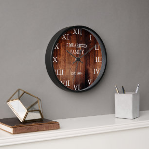 Horloge Grotte rustique nom de famille pays