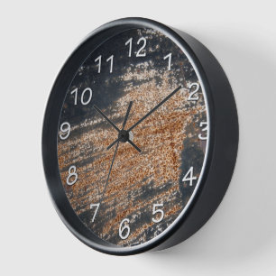Horloge Grunge noire rouillée