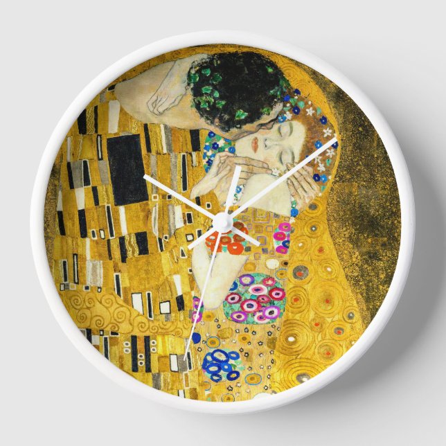 Horloge Gustav Klimt - Le baiser / Saint Valentin (Recto)