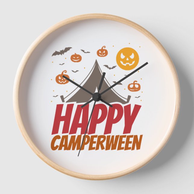 Horloge Halloween Camper Camper Outdoor (Recto)