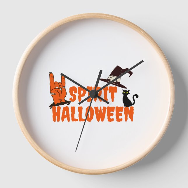 Horloge Halloween de l'esprit (Recto)