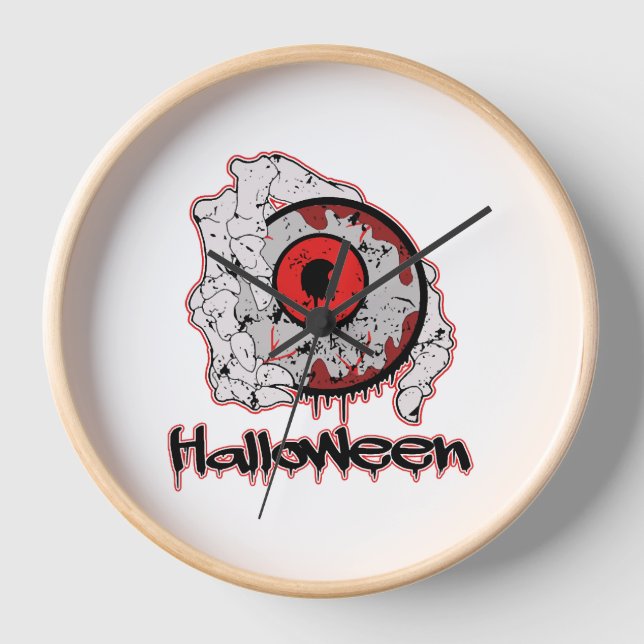 Horloge Halloween - Effrayant (Recto)