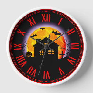 Horloge Halloween éffrayante