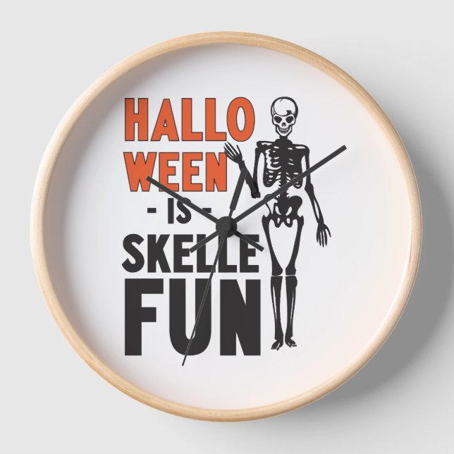 Horloge Halloween est Skellefun (Recto)