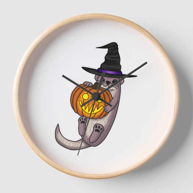 Horloge Halloween Otter (Recto)
