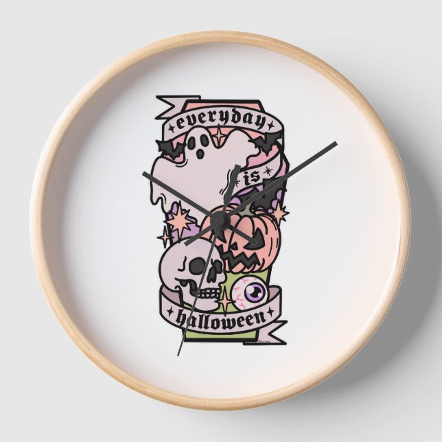 Horloge Halloween tous les jours (Recto)