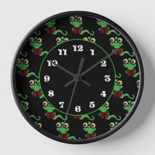 Horloge Happy Bookworm Black