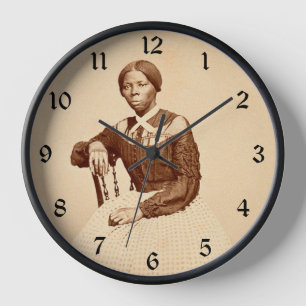Horloge Harriet Tubman femme noire, chemin de fer clandest