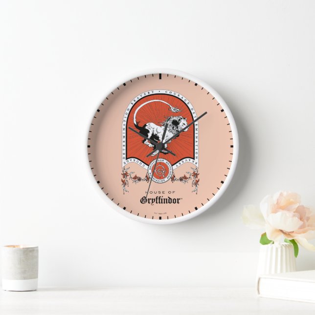 Horloge HARRY POTTER™ | Délicat croquis GRYFFINDOR™ Crest (Maison)