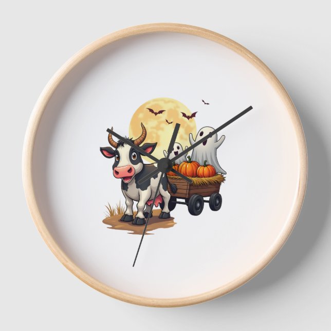 Horloge Haunted Hayride Cow (Recto)