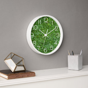 Horloge Herbe verte