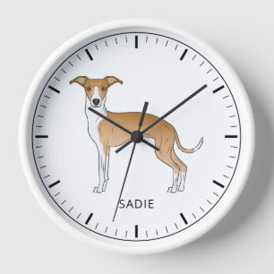 Horloge Héritage Italien Faune Et Blanc Avec Texte Personn