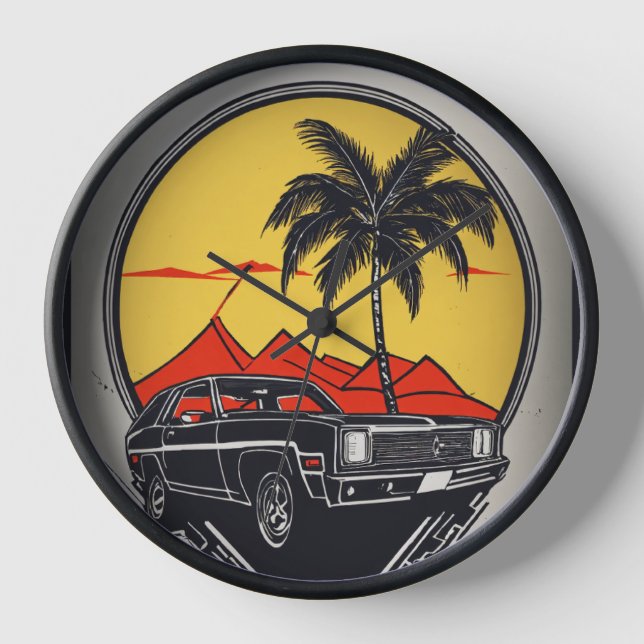 Horloge Hêtre de voiture (Recto)