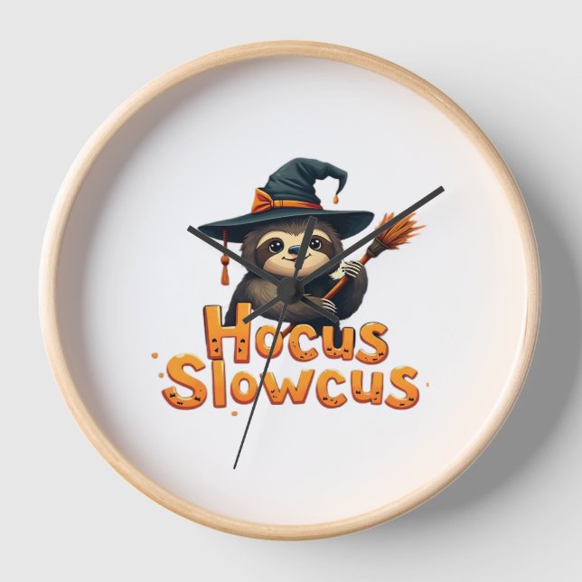 Horloge Hocus Slowcus Amateurs de fentes Halloween tee tee (Recto)