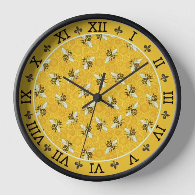 Horloge Honeybee Honeycomb (Recto)