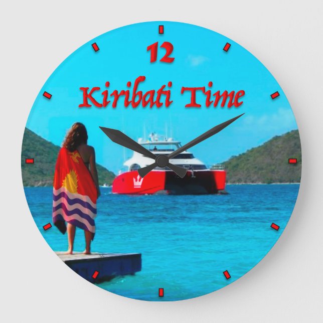 Horloge horaire des champions Kiribati (Recto)