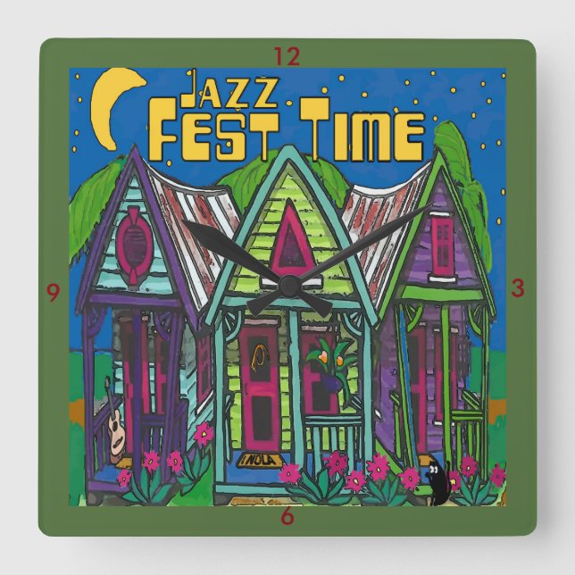 Horloge horaire du festival de jazz (Recto)