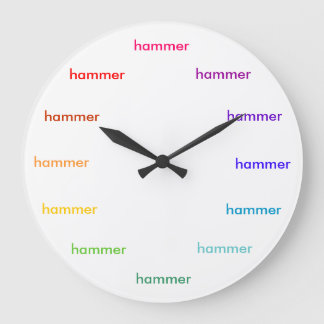 Horloge horaire du marteau