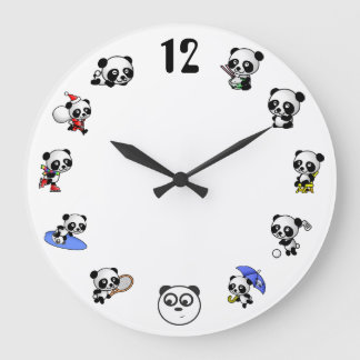 Horloge horaire Panda