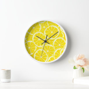 Horloge Horloge-citrons en bois Imprimer