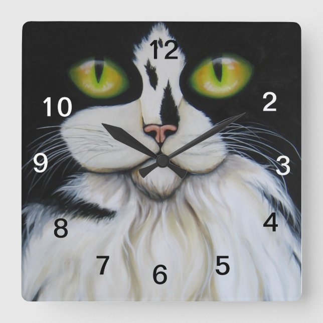 horloge, horloge de chat (Recto)