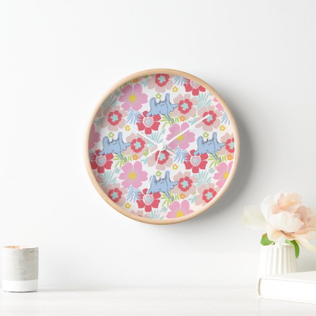 Horloge Horton Entend Un Qui | Motif à fleurs Pastel (Maison)
