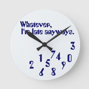 Horloge humour tardif