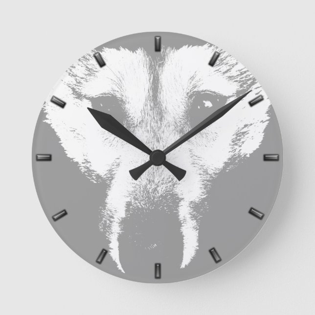 Horloge Husky Cadeaux Décor Loup Montre Montre Hor (Recto)