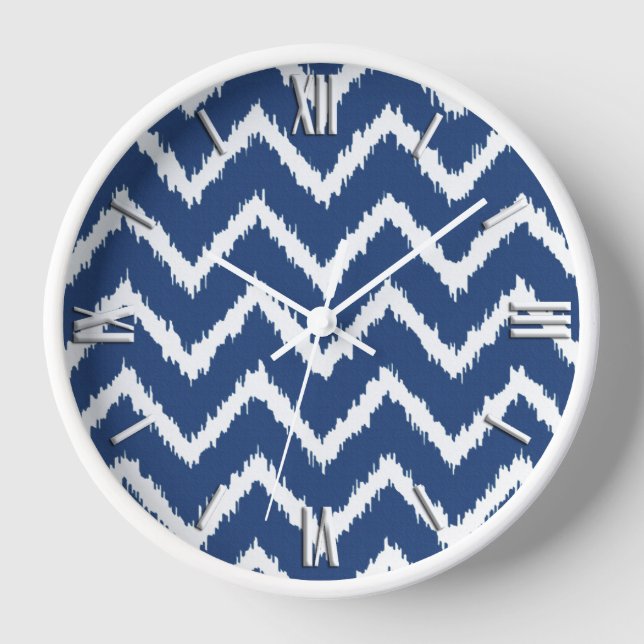 Horloge Ikat Chevron (Recto)