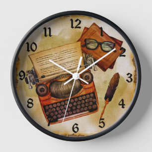 Horloge Il Est Écrit Vintage